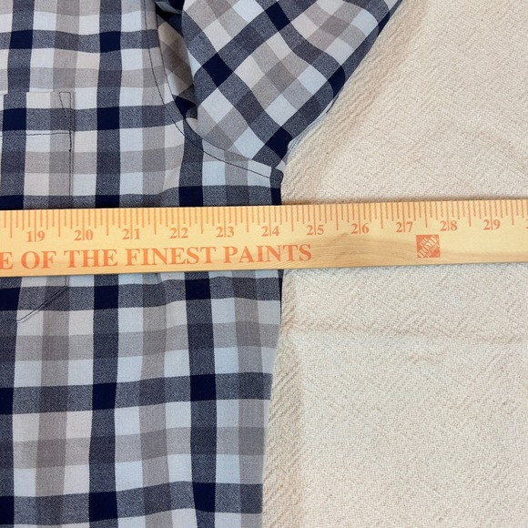 Mizzen + Main City Flannel Blue Multi Check Mens Button Down Shirt Size XXL‎ - Picture 4 of 5